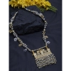 Dropship Afghani Dual Tone Designer Turkish Style Vintage Silver Oxidised Necklace