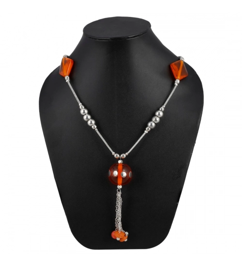 Stone Beads Fashion Silver Necklace 