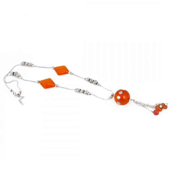 Dropship Stone Beads Fashion Silver Necklace