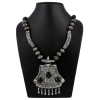 Dropship Tibetam Silver and Black Acrylic Beads Necklace