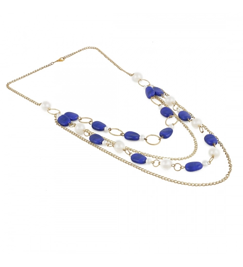 Blue Beads Fashion Necklace