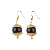 Dropship Designer Dark Brown and Golden Beads South Style Necklace