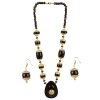 Dropship Designer Dark Brown and Golden Beads South Style Necklace