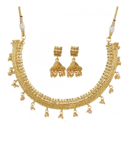 Elegant Bollywood Inspired Traditional Copper Gold Plated Necklace