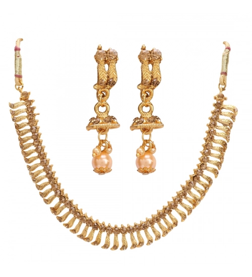 Stylish Gold Plated Necklace Set