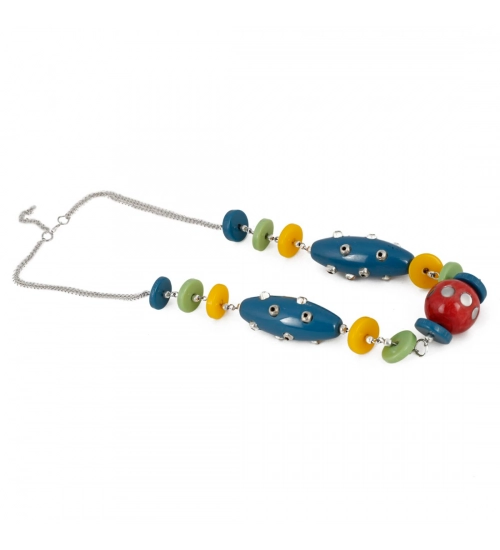 Stone Beads Fashion Silver Necklace 