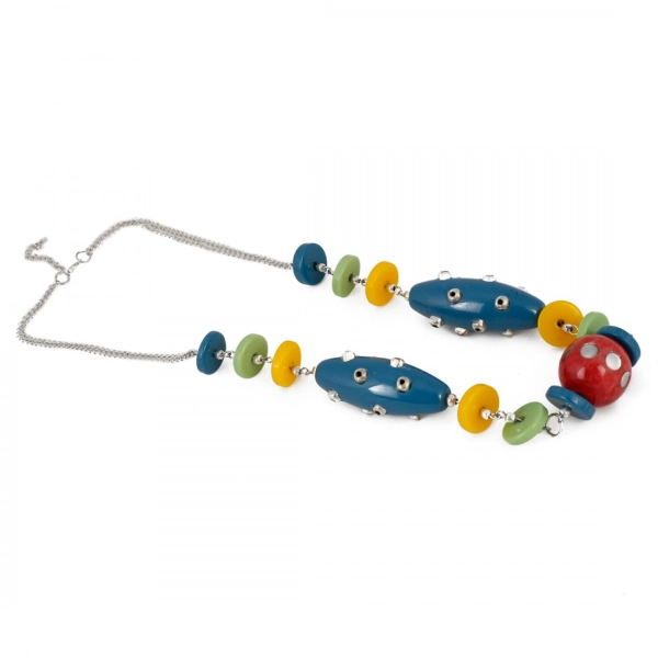 Dropship Stone Beads Fashion Silver Necklace