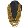 Dropship Yellow Multi Layer Beads Necklace