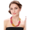 Dropship Designer Elegant Multi Layer Multi Color Beads Necklace
