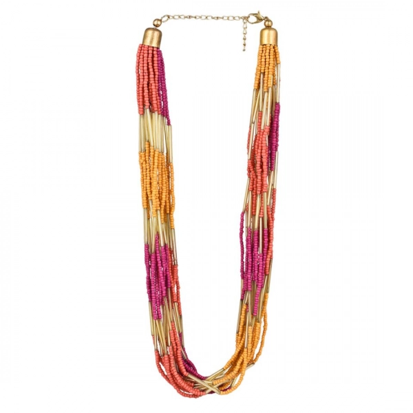 Dropship Designer Elegant Multi Layer Multi Color Beads Necklace