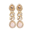 Dropship Gold Plated Traditional Kundan Necklace Set with Earrings and Maang Tikka