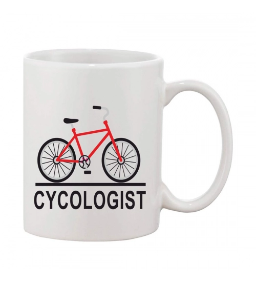 Printed Ceramic Coffee Mug - 1 Pieces, White, 11oz