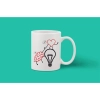 Printed Ceramic Coffee Mug - 1 Pieces, White, 11oz Printed Ceramic Coffee Mug - 1 Pieces, White, 11oz