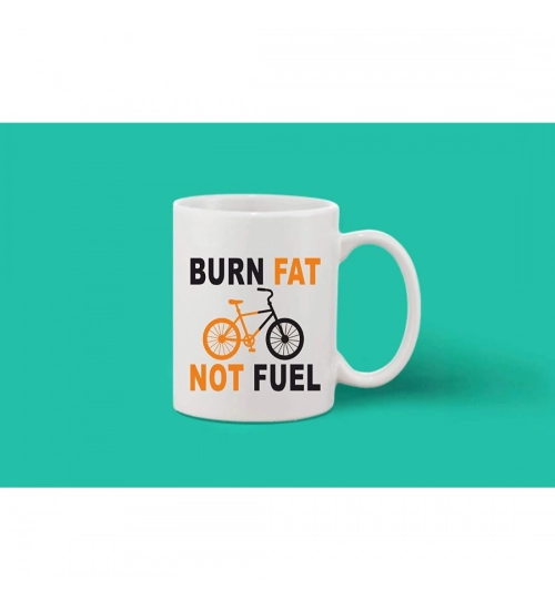 Printed Ceramic Coffee Mug - 1 Pieces, White, 11oz