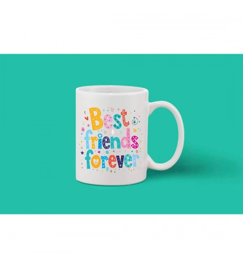 Printed Ceramic Coffee Mug - 1 Pieces, White, 11oz