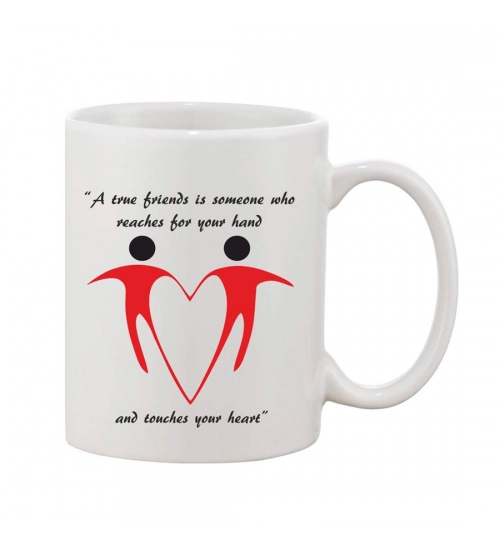 Printed Ceramic Coffee Mug - 1 Pieces, White, 11oz