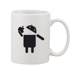 Generic Printed Ceramic Coffee Mug - 1 Pieces, White, 11oz