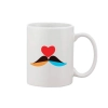 Printed Ceramic Coffee Mug - 1 Pieces, White, 11oz Printed Ceramic Coffee Mug - 1 Pieces, White, 11oz
