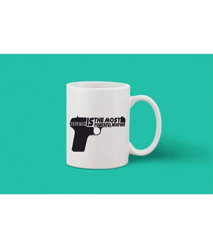 Printed Ceramic Coffee Mug - 1 Pieces, White, 11oz Printed Ceramic Coffee Mug - 1 Pieces, White, 11oz