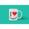 Printed Ceramic Coffee Mug - 1 Pieces, White, 11oz