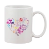 Printed Ceramic Coffee Mug - 1 Pieces, White, 11oz Printed Ceramic Coffee Mug - 1 Pieces, White, 11oz
