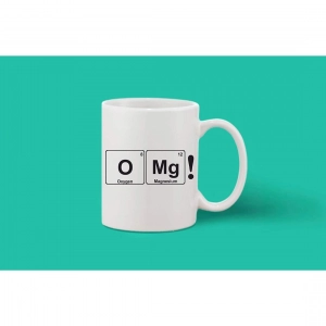 Generic Printed Ceramic Coffee Mug - 1 Pieces, White, 11oz