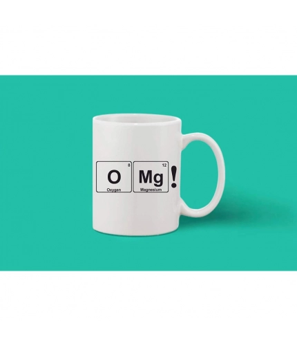 Printed Ceramic Coffee Mug - 1 Pieces, White, 11oz Printed Ceramic Coffee Mug - 1 Pieces, White, 11oz