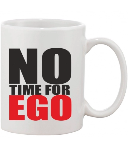 Printed Ceramic Coffee Mug - 1 Pieces, White, 11oz