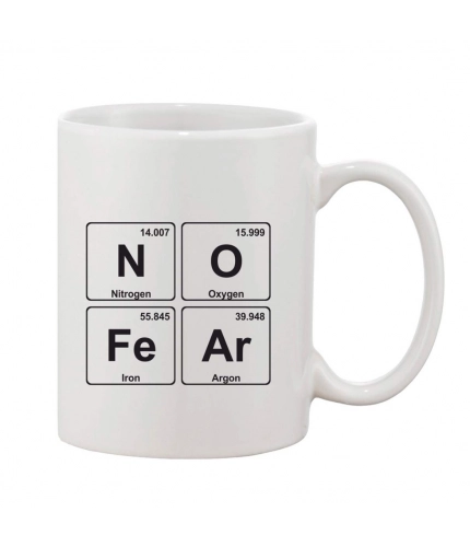 Printed Ceramic Coffee Mug - 1 Pieces, White, 11oz