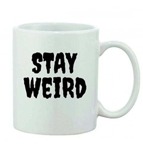 Printed Ceramic Coffee Mug - 1 Pieces, White, 11oz