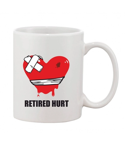 Printed Ceramic Coffee Mug - 1 Pieces, White, 11oz