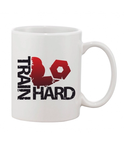 Printed Ceramic Coffee Mug - 1 Pieces, White, 11oz