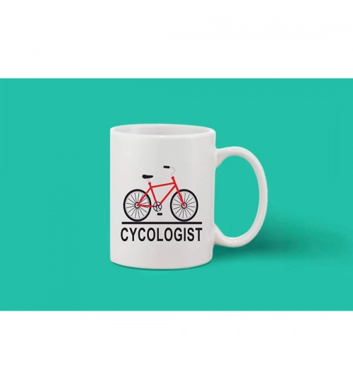 Printed Ceramic Coffee Mug - 1 Pieces, White, 11oz