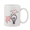 Printed Ceramic Coffee Mug - 1 Pieces, White, 11oz Printed Ceramic Coffee Mug - 1 Pieces, White, 11oz