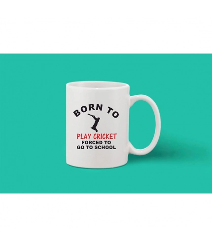 Printed Ceramic Coffee Mug - 1 Pieces, White, 11oz