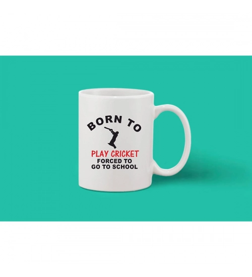 Printed Ceramic Coffee Mug - 1 Pieces, White, 11oz