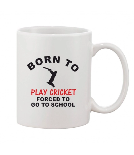 Printed Ceramic Coffee Mug - 1 Pieces, White, 11oz