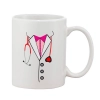 Printed Ceramic Coffee Mug - 1 Pieces, White, 11oz Printed Ceramic Coffee Mug - 1 Pieces, White, 11oz