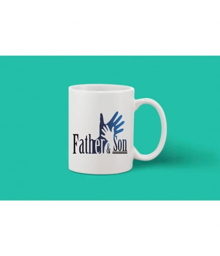 Printed Ceramic Coffee Mug - 1 Pieces, White, 11oz Printed Ceramic Coffee Mug - 1 Pieces, White, 11oz