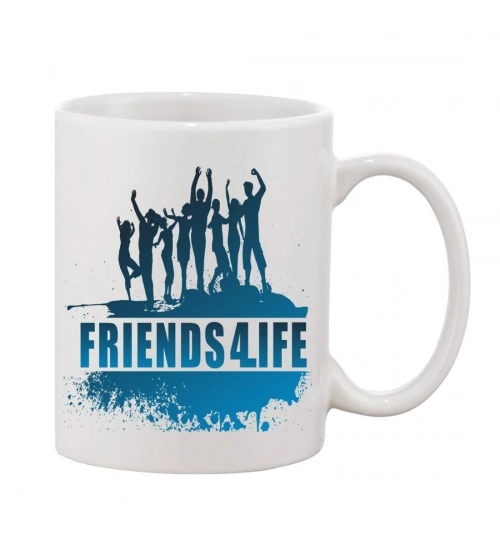 Printed Ceramic Coffee Mug - 1 Pieces, White, 11oz