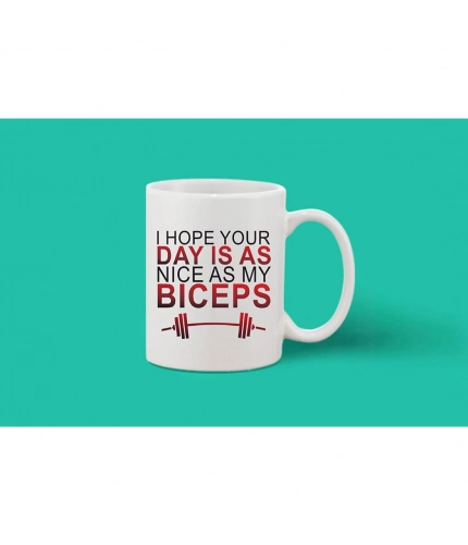 Printed Ceramic Coffee Mug - 1 Pieces, White, 11oz Printed Ceramic Coffee Mug - 1 Pieces, White, 11oz
