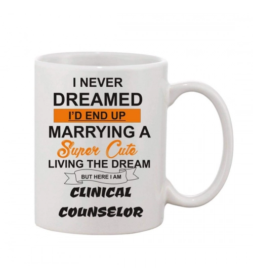 Printed Ceramic Coffee Mug - 1 Pieces, White, 11oz