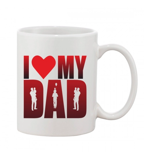 Printed Ceramic Coffee Mug - 1 Pieces, White, 11oz