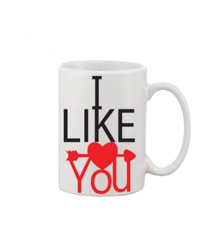 Printed Ceramic Coffee Mug - 1 Pieces, White, 11oz