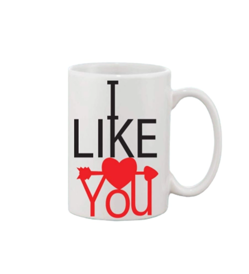 Printed Ceramic Coffee Mug - 1 Pieces, White, 11oz