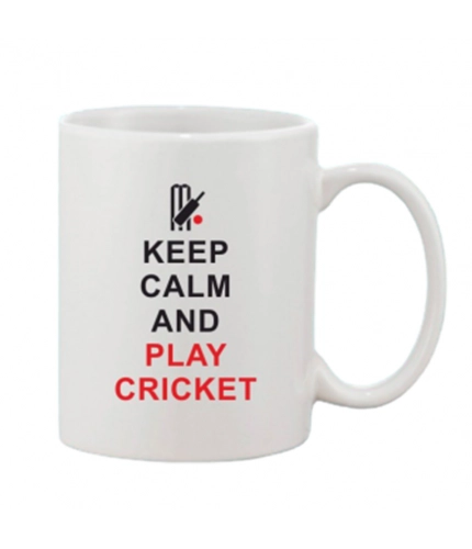 Printed Ceramic Coffee Mug - 1 Pieces, White, 11oz