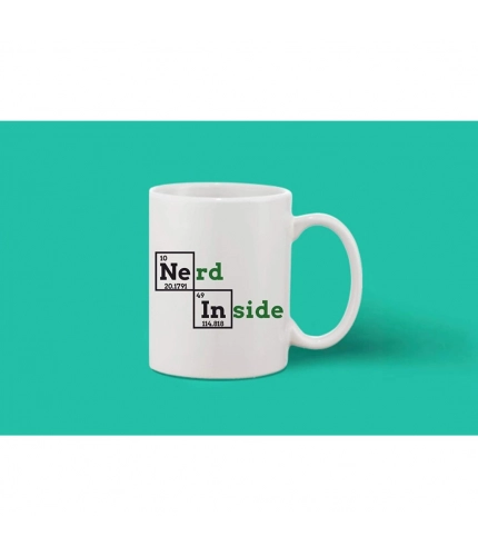 Printed Ceramic Coffee Mug - 1 Pieces, White, 11oz Printed Ceramic Coffee Mug - 1 Pieces, White, 11oz
