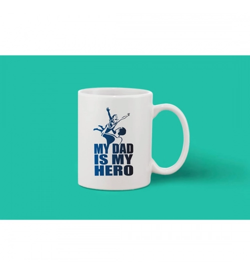 Printed Ceramic Coffee Mug - 1 Pieces, White, 11oz