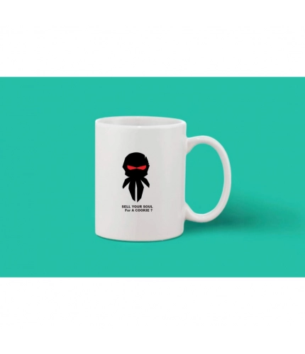 Printed Ceramic Coffee Mug - 1 Pieces, White, 11oz Printed Ceramic Coffee Mug - 1 Pieces, White, 11oz