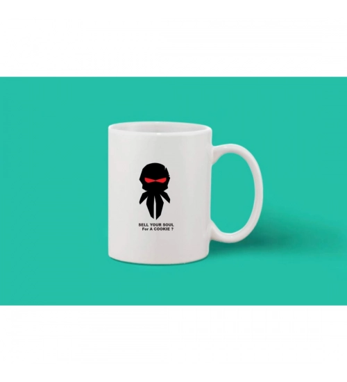 Printed Ceramic Coffee Mug - 1 Pieces, White, 11oz